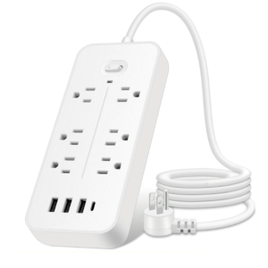 1 AC adapter with 6-pin plug (US standard) and 3 USB 1-type C ports