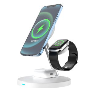 15W Magnetic Mobile Wireless Charging Tri-Function Device