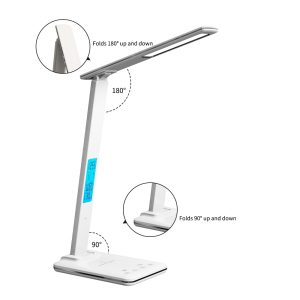 .Foldable smart magnetic charging desk lamp