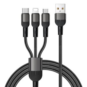 100W 3-in-1 Braided Cable