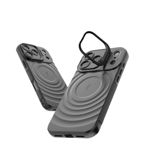 Ripple Drop-Resistant Invisible Stand Magnetic Case