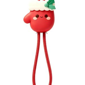 Christmas Glove Cartoon Keychain Charging Cable