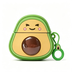Cute Avocado Silicone Earbud Case