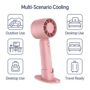 Portable Hand‑Held Mini Fan