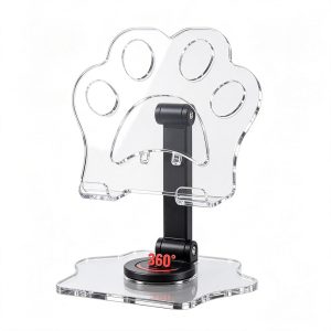 Paw‑shaped Rotatable Acrylic Phone Stand