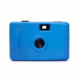 35mm Reusable Point‑and‑Shoot Film Camera (Solid Blue)