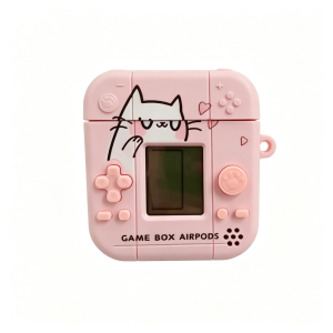Game Console Style Earbuds Case (Pink)