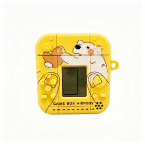 Game Console Style Earbuds Case (Yellow)