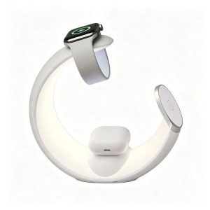 Crescent Moon RGB Ambient Light 3‑in‑1 Wireless Charger