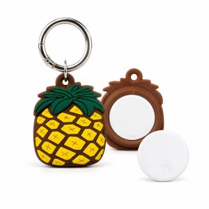 Smart Bluetooth Item Tracker Tag (Pineapple Silicone Cover)