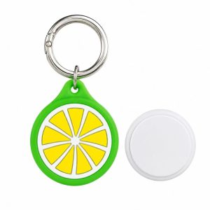 Smart Bluetooth Item Tracker Tag (Lemon Silicone Cover)