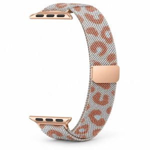 Leopard Print Apple Watch Mesh Band